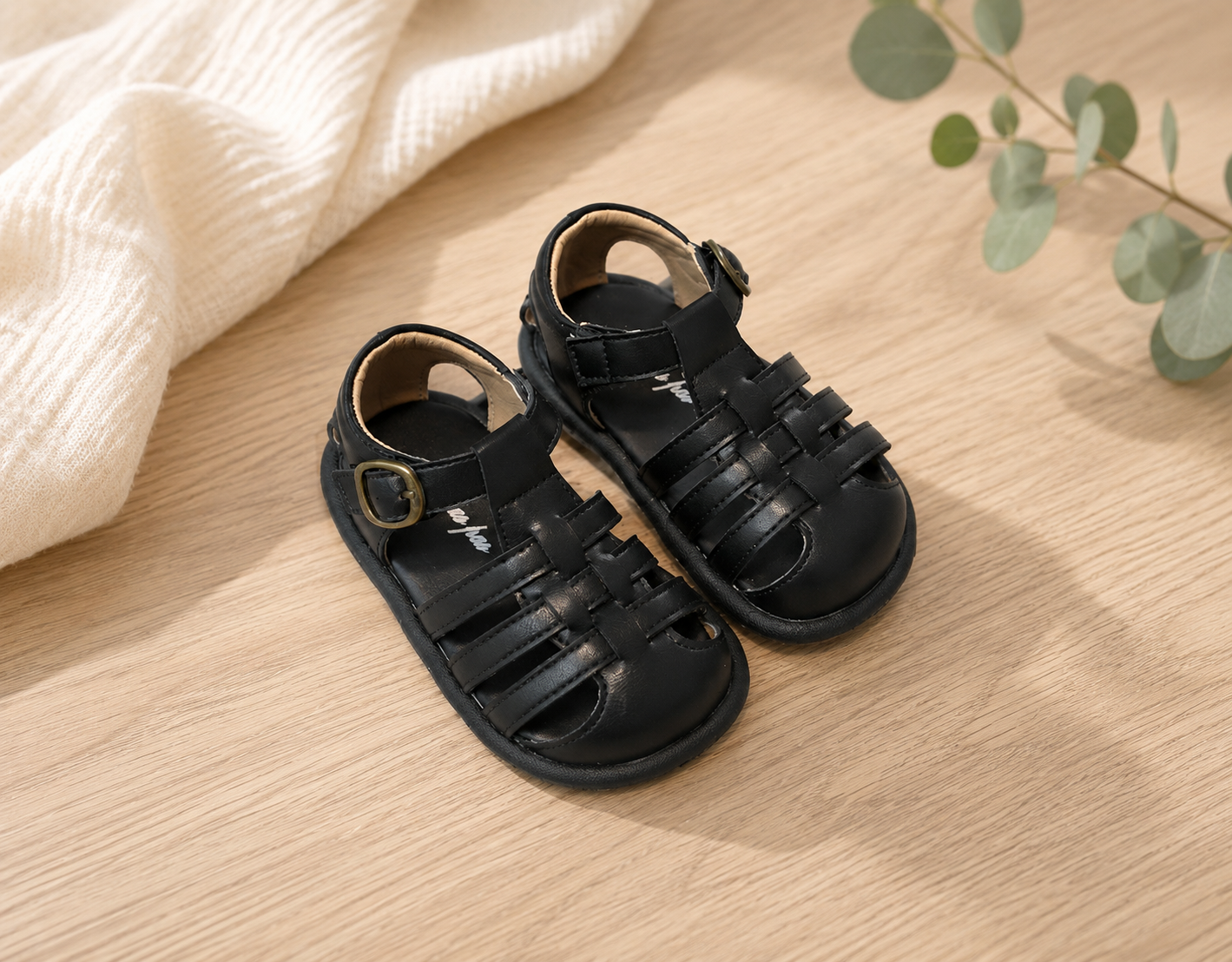 Toddler Fisherman Sandals – Soft Sole Non-Slip Baby Walking Shoes with Breathable Closed-Toe Design